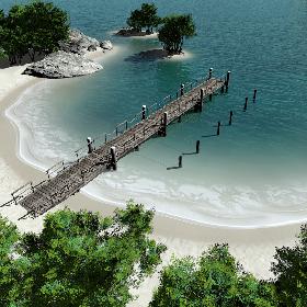 Island with Pier